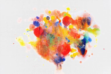 Akrilik ve suluboya fırça darbeleri arka plan boyalı