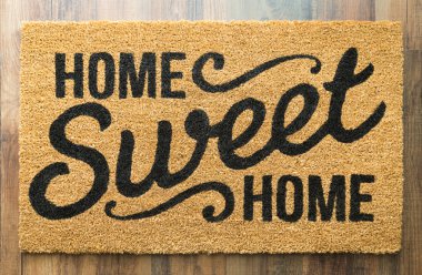 Home Sweet Home hoş geldiniz hasır katta