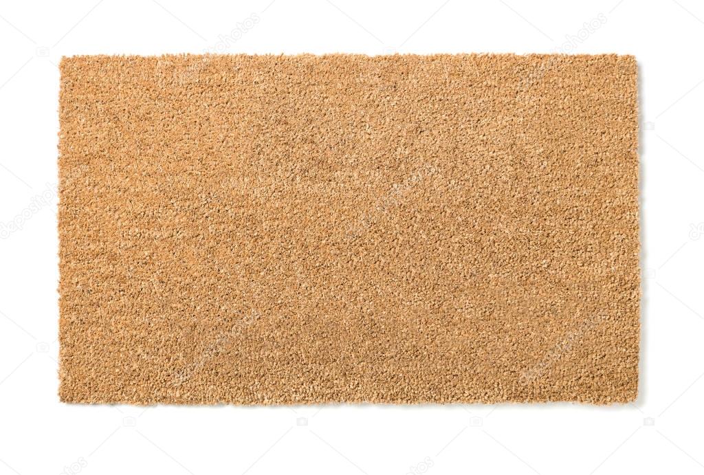 Blank Home Sweet Home Welcome Mat Isolated on White