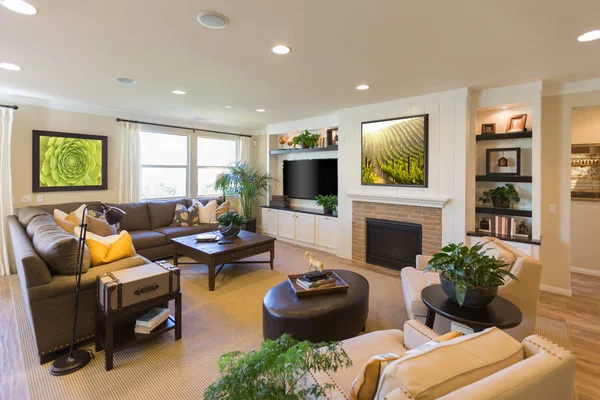 Beautiful Open Concept Interior Living Room of House