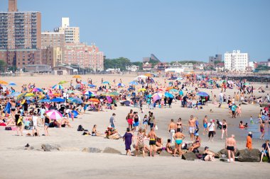 New York'un Coney Island beach