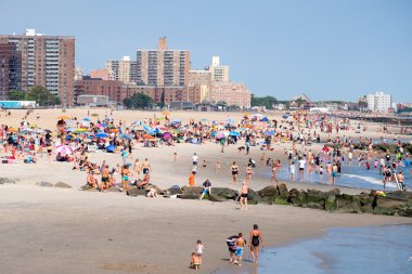 New York'un Coney Island beach