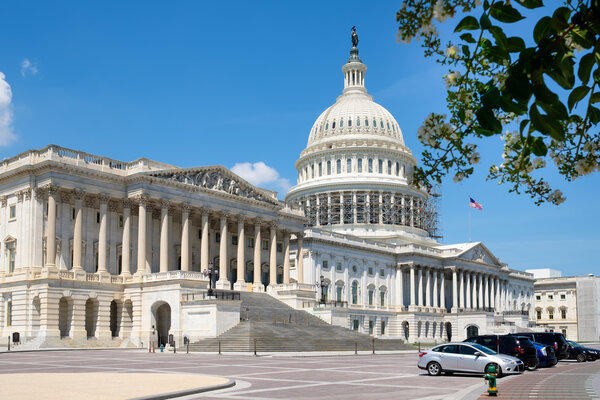 Капитолий США в Вашингтоне
.