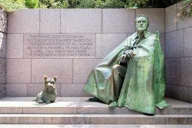 The Franklin Delano Roosevelt Memorial in Washington D.C. clipart