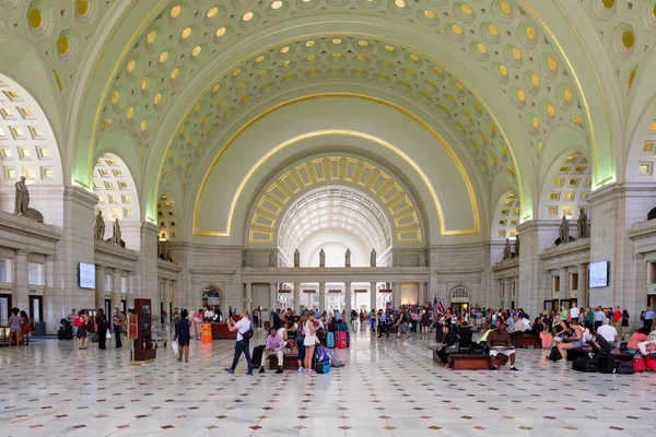 El interior de Union Station en Washington D.C. . — Foto de Stock