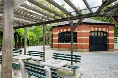 Satranç ve dama House New York'taki Central Park'ta