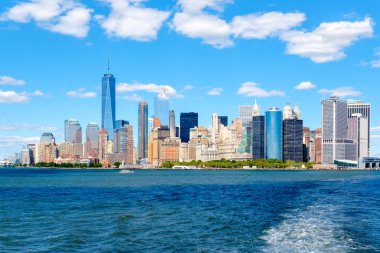 New York'ta aşağı Manhattan skyline