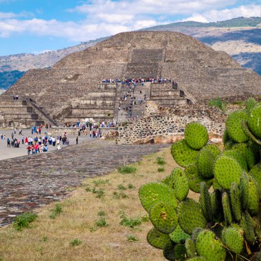 Teotihuacan, Meksika büyük bir arkeolojik site Kalesi'nde görünümünü