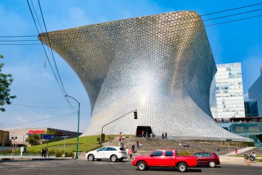 The modern Soumaya art museum in Mexico City clipart