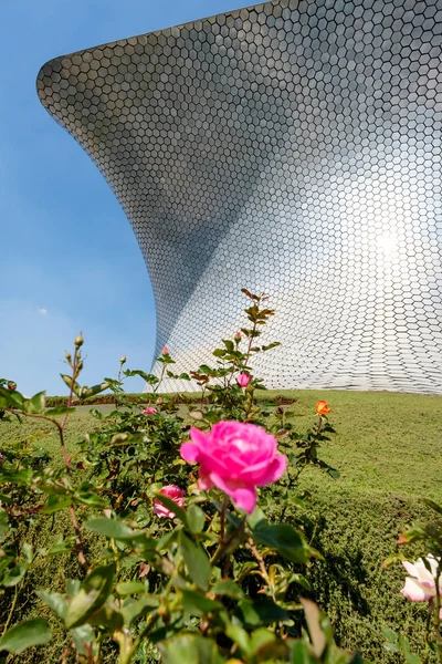 El moderno museo de arte Soumaya en la Ciudad de México — Foto de Stock