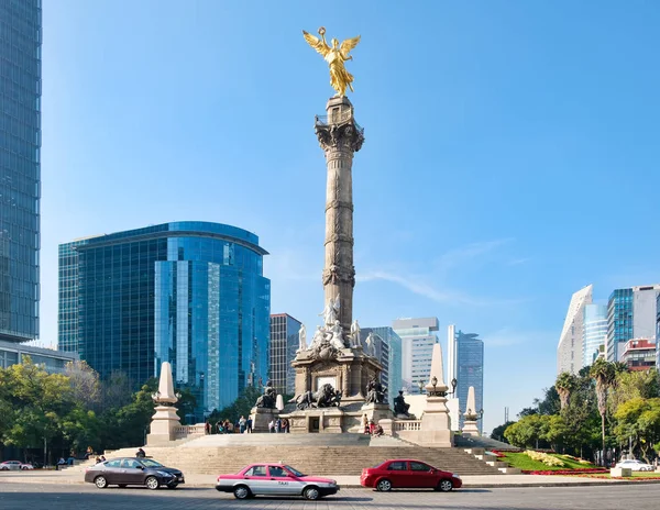 De engel van de onafhankelijkheid in mexico-stad — Stockfoto