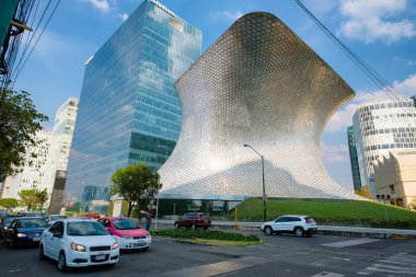 The modern Soumaya museum of art in Mexico City clipart
