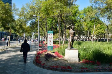 Alameda Central Park içinde tarihi merkezi Mexico City