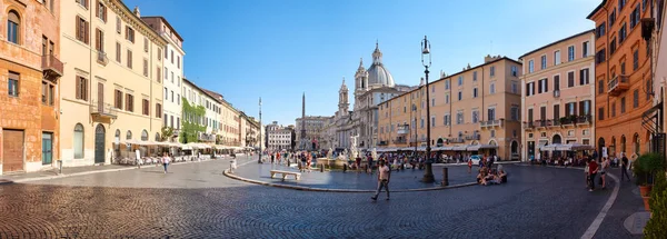 Piazza Navona i centrala Rom — Stockfoto