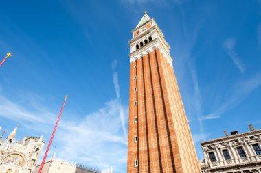 St Mark's Campanile on a beautiful day in Venice clipart