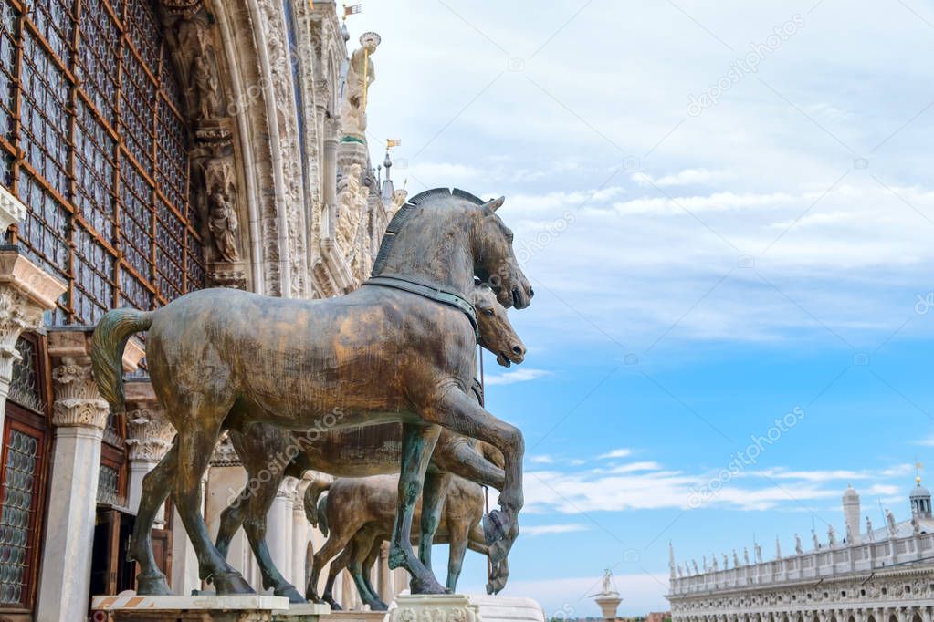 The Horses of Saint Mark at St Mark's Cathedral in Venice