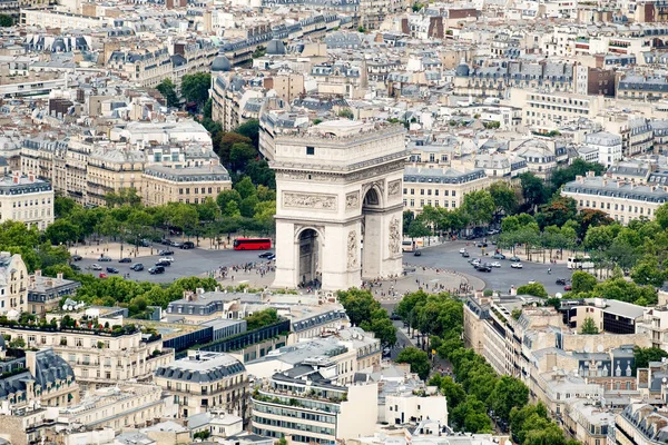 凱旋門とパリの場所シャルルド — ストック写真