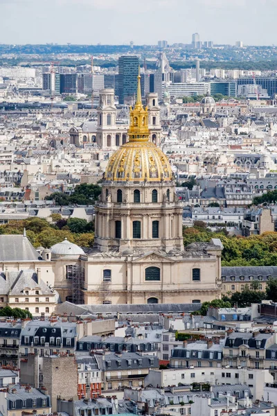 Les Invalides Paris altın kubbe Arial görünümü