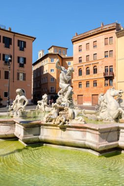 La Fontana del Nettuno ya da Piazza Navona, Roma, Neptün Çeşmesi