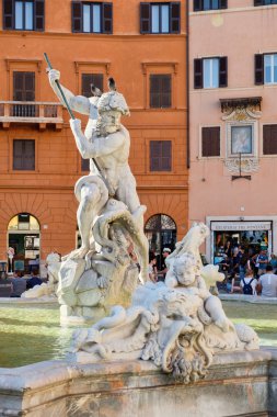 La Fontana del Nettuno ya da Piazza Navona, Roma, Neptün Çeşmesi