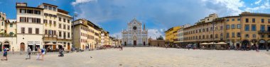 Floransa'da Piazza di Santa Croce, panoramik görüntü