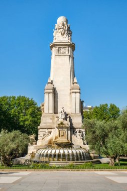 Cervantes Madrid İspanya Meydanı anıt