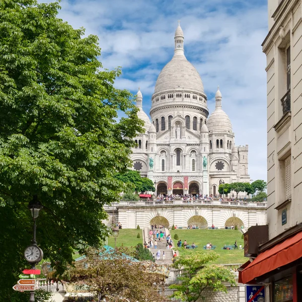 De Sacre Coeur basiliek in Parijs — Stockfoto