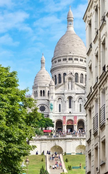 De Sacre Coeur basiliek in Parijs — Stockfoto