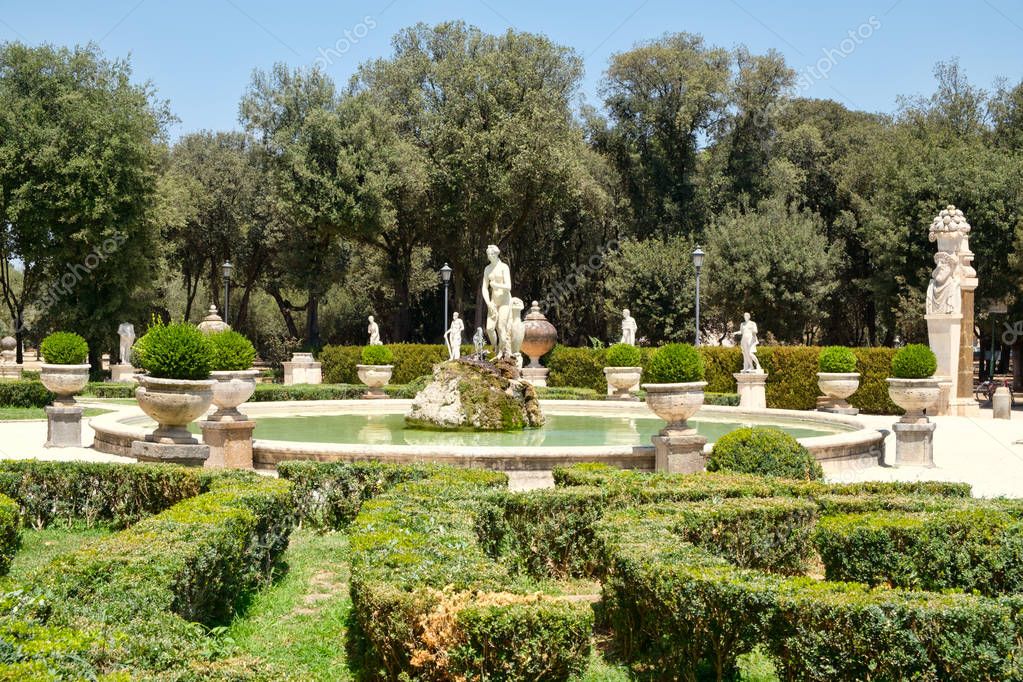 Gardens at Villa in Rome —