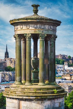 İskoçya 'daki Edinburgh şehri - Calton Hill' den manzara
