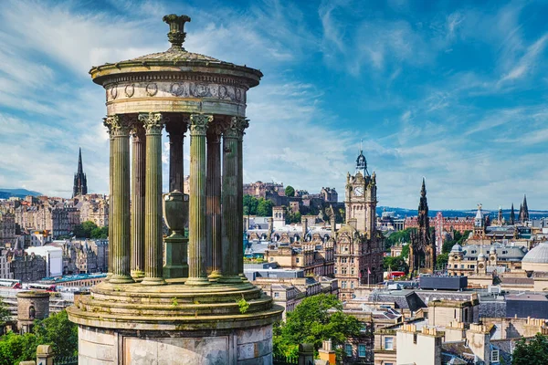 Staden Edinburgh Skottland Utsikt Från Calton Hill — Stockfoto