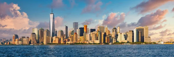 Panoramatický Výhled Centrum New Yorku Vysokým Rozlišením — Stock fotografie