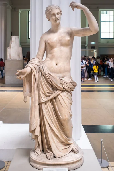 Statua Marmo Venere Dea Romana Dell Amore British Museum Londra — Foto Stock