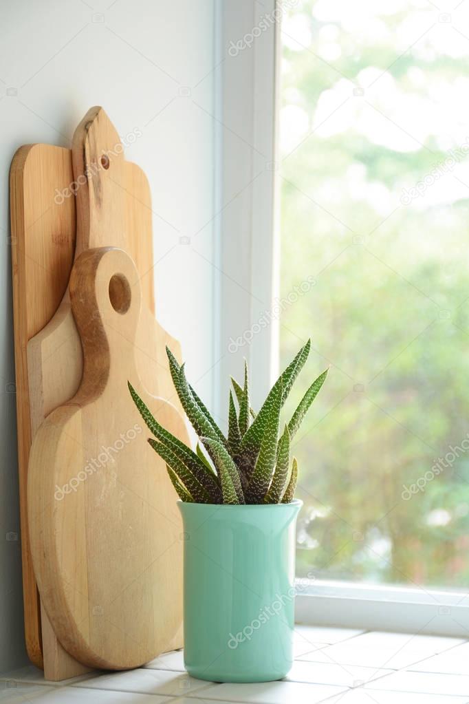 Breadboards and kitchen window