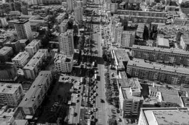 Moğolistan 'ın başkenti Ulaanbaatar' ın havadan görünüşü, yaklaşık Haziran 2019