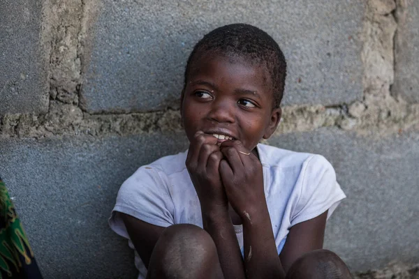 Mbabane Suazilândia Julho Retrato Uma Menina Suazi Não Identificada Julho — Fotografia de Stock