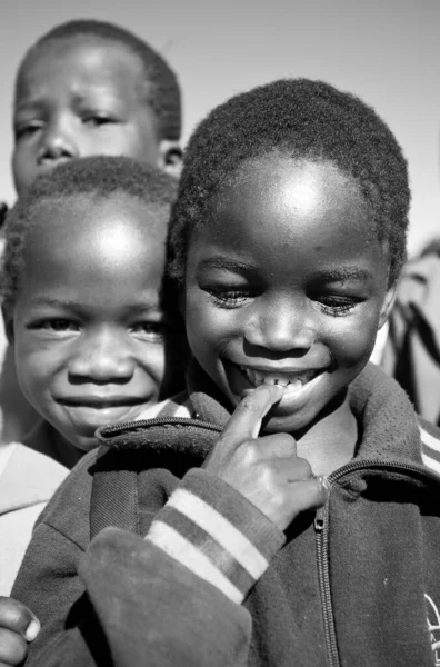 Oidentifierade Swazi Barn Den Juli 2008 Nazarène Mission School Piggs — Stockfoto