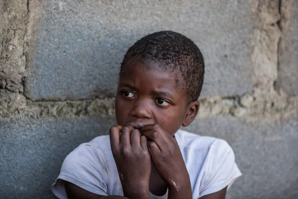 Mbabane Suazilândia Julho Retrato Uma Menina Suazi Não Identificada Julho — Fotografia de Stock