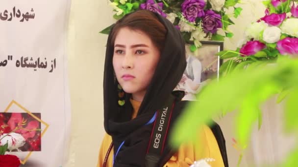 Mujer Identificada Mercado Mazar Sharif Norte Afganistán 2018 — Vídeos de Stock