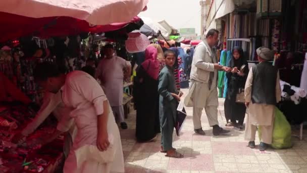 Personas Identificadas Mercado Mazar Sharif Norte Afganistán 2018 — Vídeos de Stock