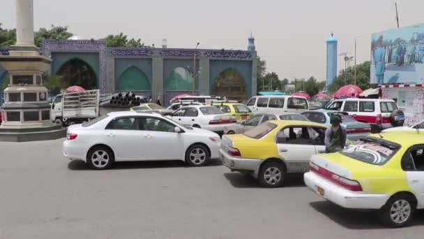 Tráfego Rua Mazar Sharif Afeganistão Norte 2018 — Vídeo de Stock