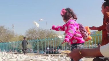 2018 'de Mazar-i-Şerif, Kuzey Afganistan' daki Mavi Camii 'ndeki kimliği belirsiz Afgan vatandaşları.