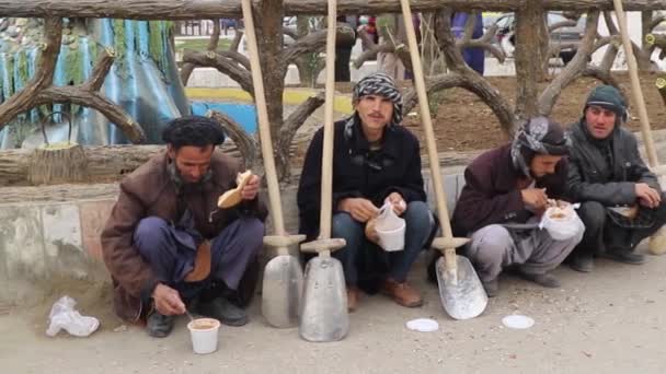 Afganos Identificados Centro Ciudad Mazar Sharif Norte Afganistán 2018 — Vídeos de Stock