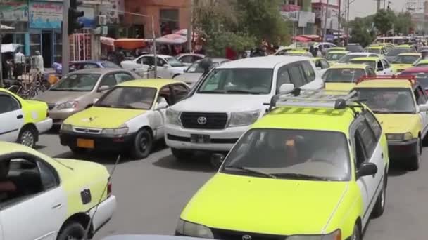 Tráfico Callejero Mazar Sharif Norte Afganistán 2018 — Vídeo de stock