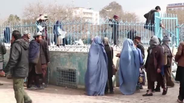 2018 Mazar Şerif Kuzey Afganistan Daki Mavi Camii Ndeki Kimliği — Stok video