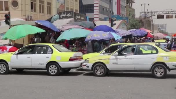 Street Traffic Mazar Sharif North Afghanistan 2018 — Stock Video