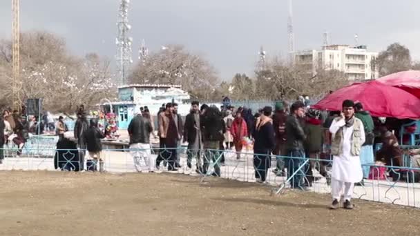 2018 Mazar Şerif Kuzey Afganistan Daki Mavi Camii Ndeki Kimliği — Stok video