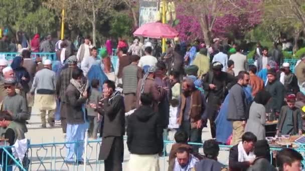 2018 아프가니스탄 마자르이샤 리프의 모스크에서 확인되지 아프간 사람들 2018 — 비디오