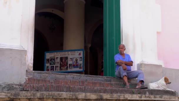 Persone Non Identificate Nella Chiesa Dulce Nombre Jesus Nella Parte — Video Stock