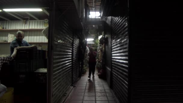 Persone Non Identificate Mercato Agricolo Plaza Minorista Piazza Minorista Medellin — Video Stock